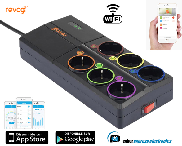 SmartPlug Revogi Multiprise Pilotable Connectée Wifi SOW019EU
